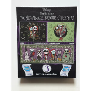 Disney The Nightmare Before Christmas NBC 3-Pack Puzzles Tim Burton